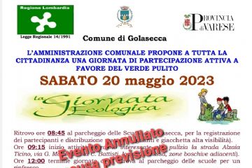 Annullamento Giornata Ecologica Del 20 Maggio 2023